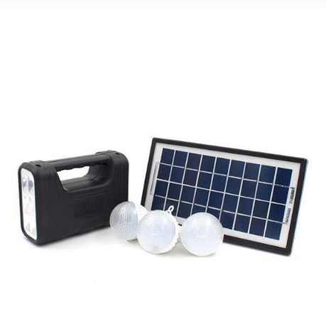 Panel Solar Recargable 3 Bombillos Camping