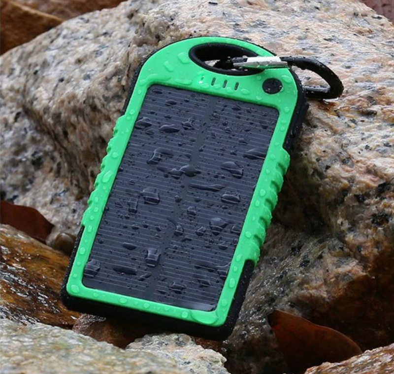 Cargador PowerBank Solar Impermeable Portátil 10000mAh