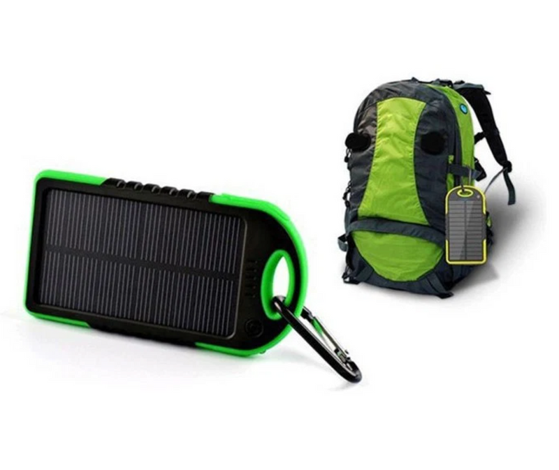 Cargador PowerBank Solar Impermeable Portátil 10000mAh