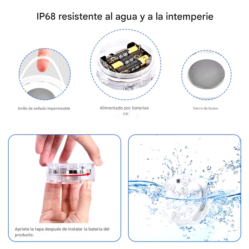 Luces RGB Para Piscinas [Kit inalámbrico]