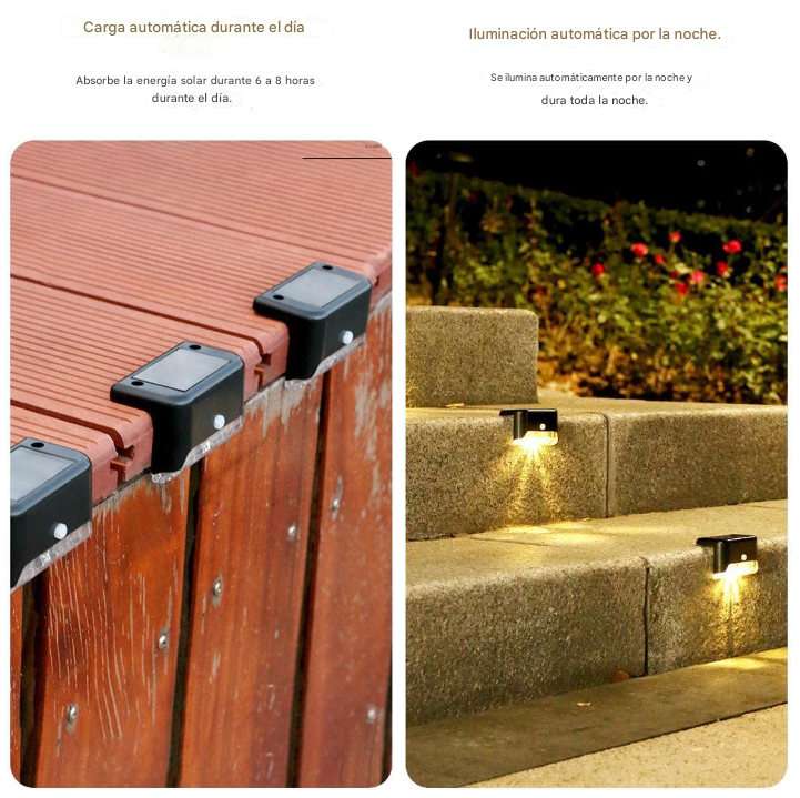 Kit de Iluminación Solar para Deck [Fácil instalación]